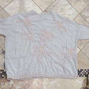 Kyla Seo Floral Embroidered Women's Blouse